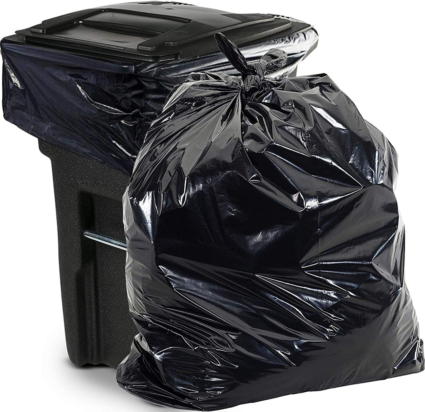 Plastic Industrial Garbage Bag - 1.5 mil, 38x58 inches - 100 bags per box (Set of 10 Boxes)